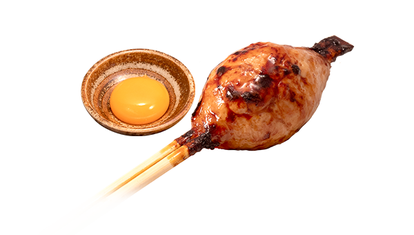 朝挽きつくね 卵黄付き(タレ・塩)
