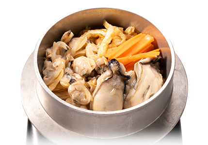 牡蠣とあさりの釜めし